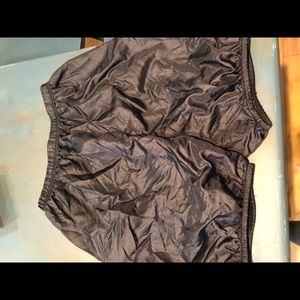 Garbage bag dance shorts!  Body Wrappers
